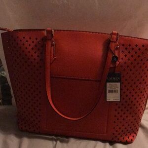Ralph Lauren cayenne red purse